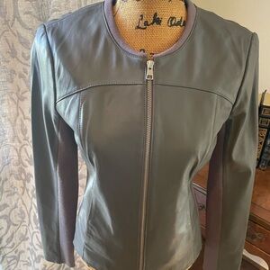 Soia & Kyo Women's Charcoal Leather Jacket